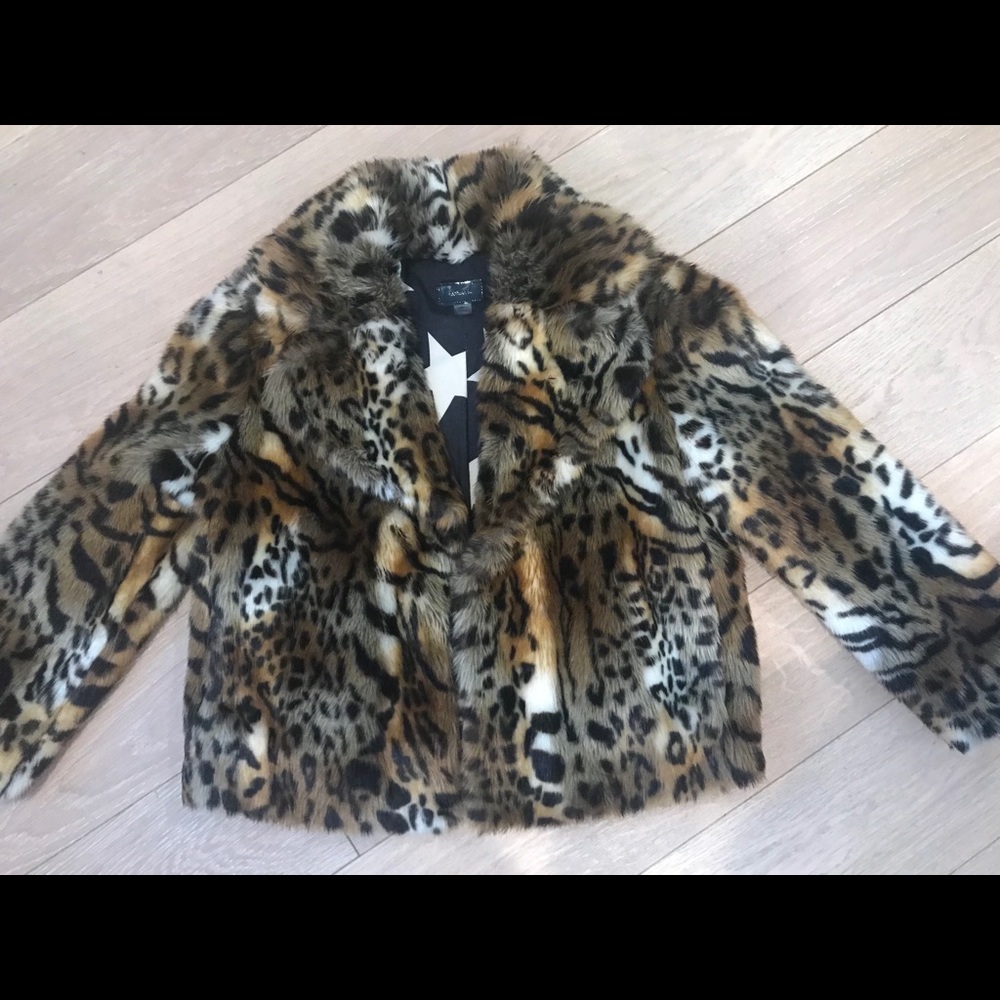 MOTHER • Leopard Faux Fur • Crop Jacket NYE
